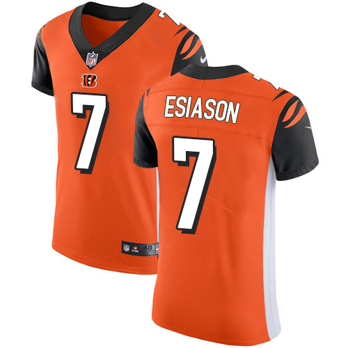 Nike Bengals #7 Boomer Esiason Orange Alternate Men's Stitched NFL Vapor Untouchable Elite Jersey